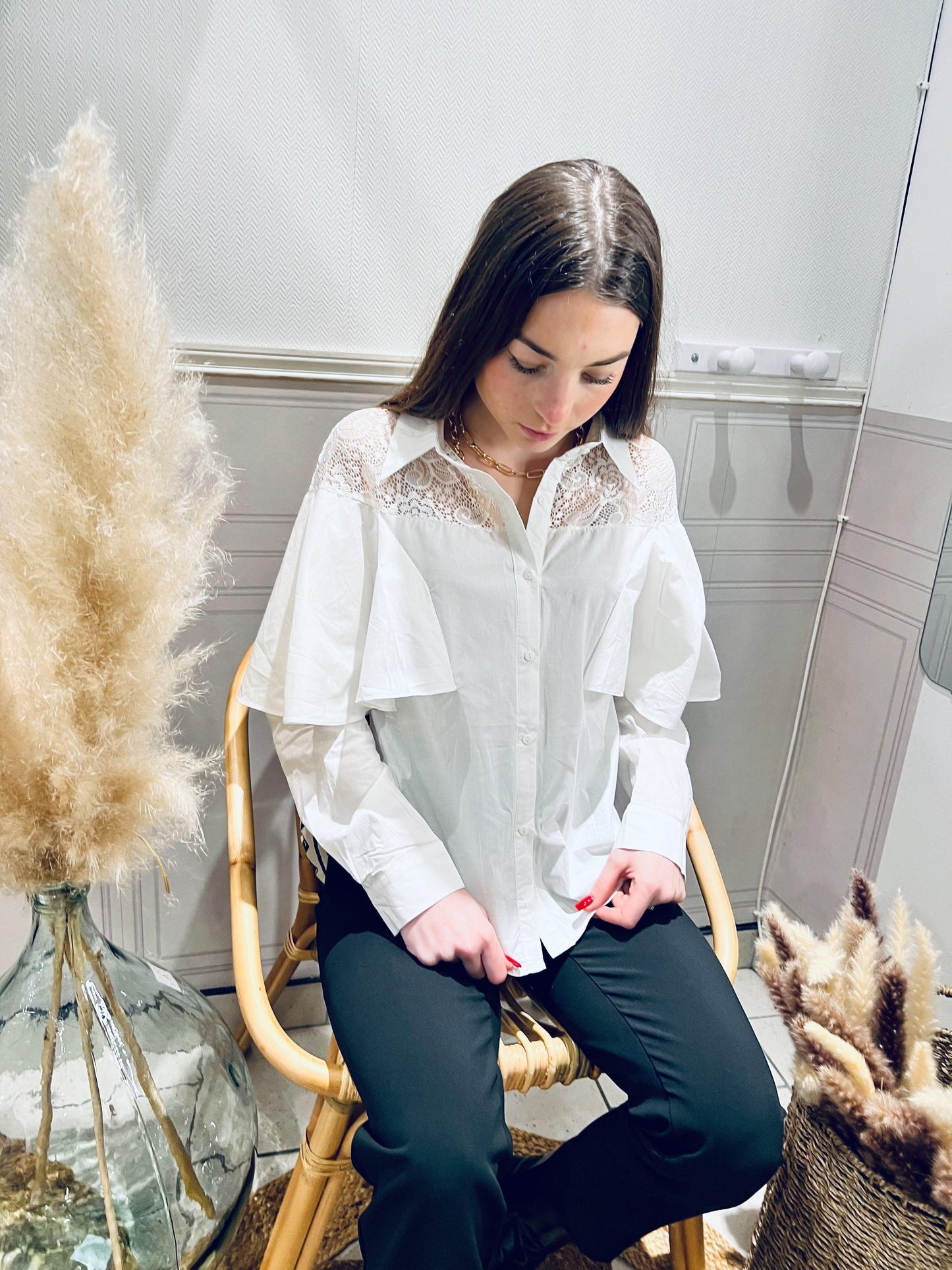 Chemise fluide blanche