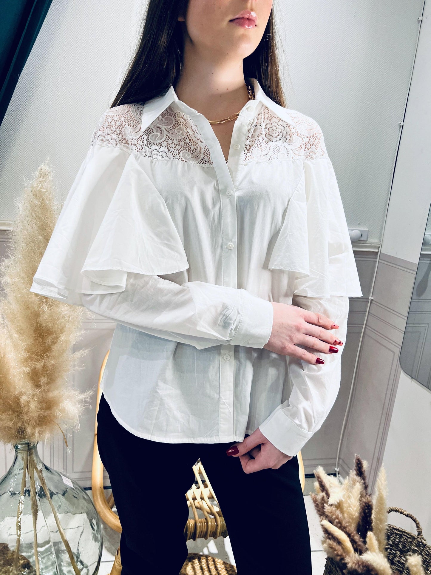 Chemise fluide blanche