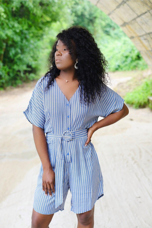 Combishort bleue