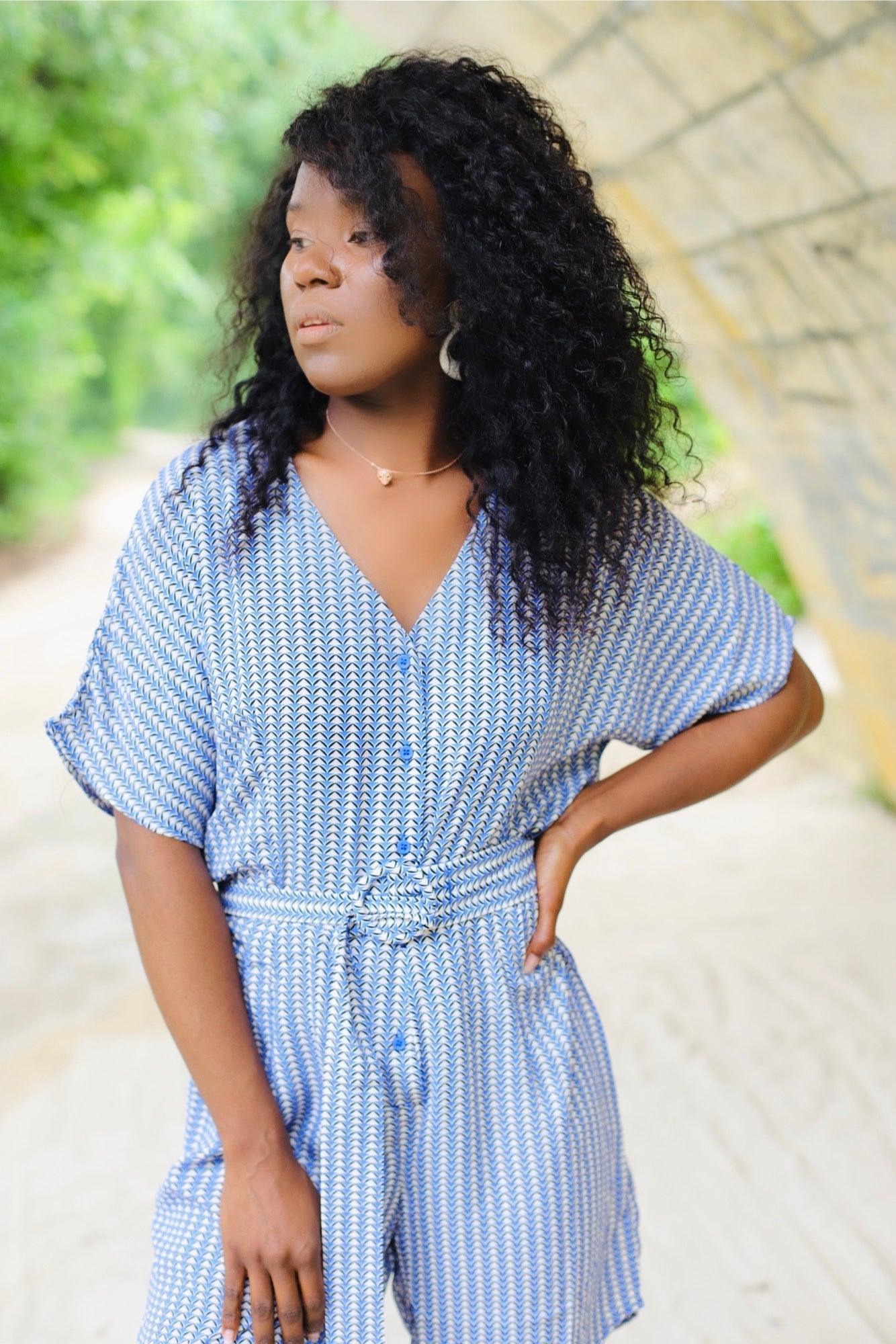 Combishort bleue