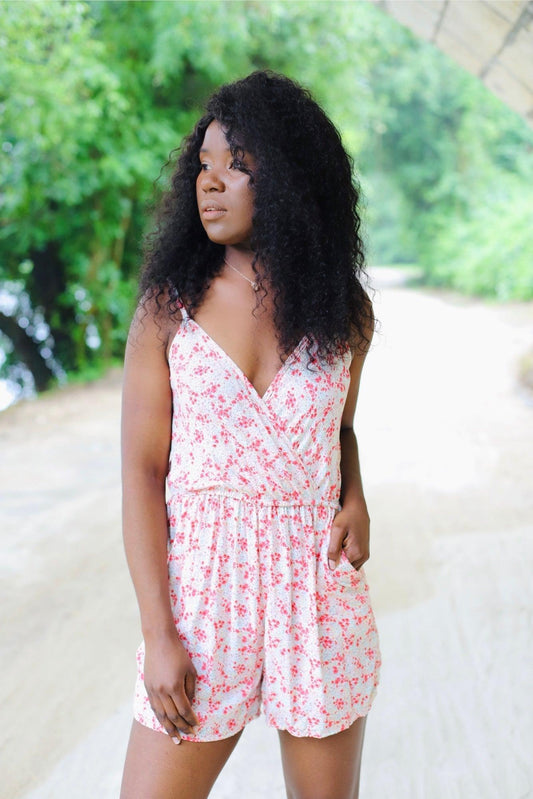 Combishort imprimé à bretelle - beautifulshop